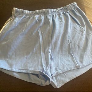 Women's Light Blue Casual Shorts
